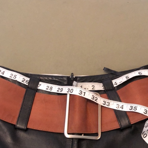 ISABEL U.S.A 💯% black color Leather, women’s Pants fully lined size 4” - Picture 11 of 16